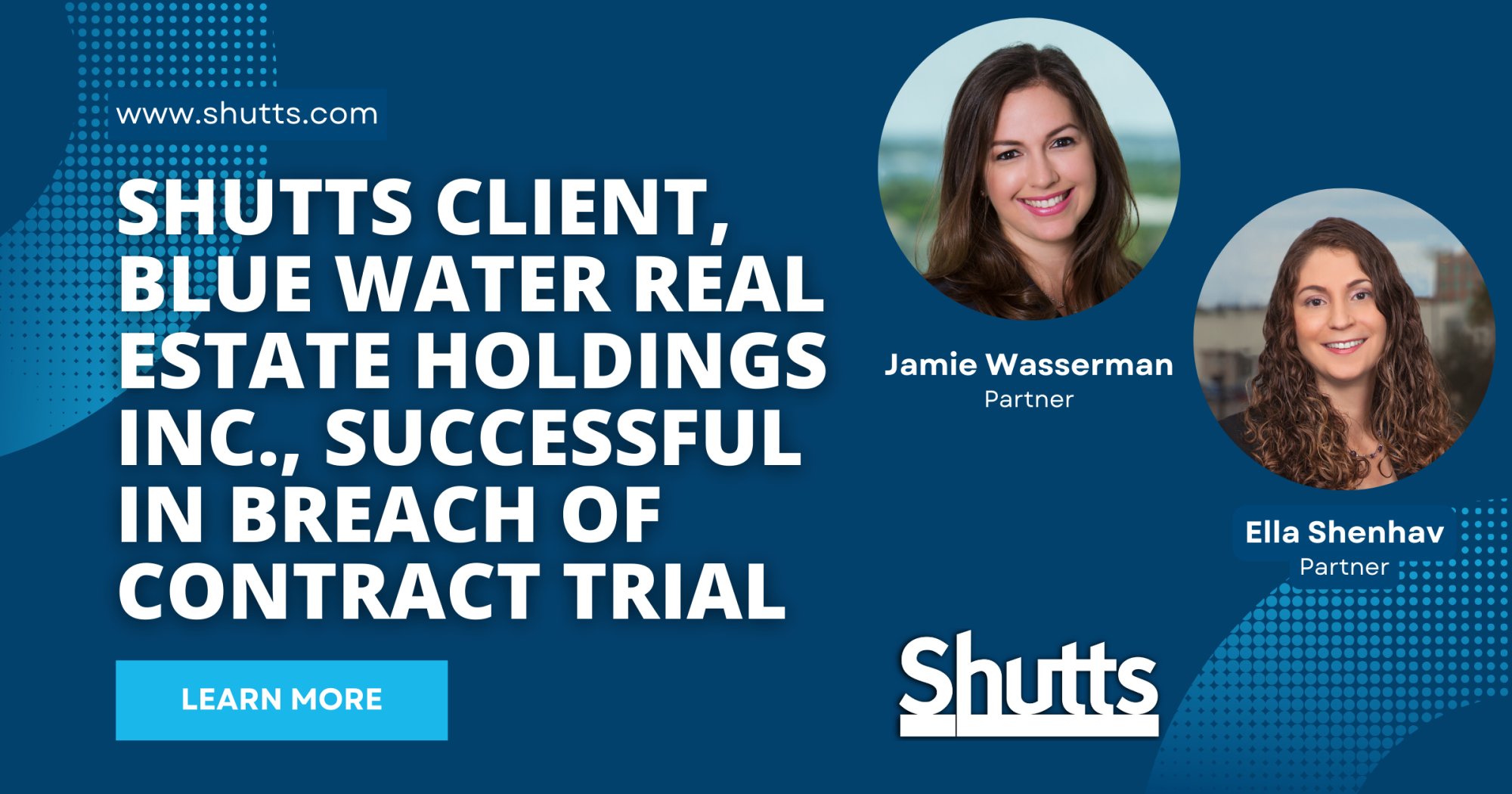 Shutts Client, Blue Water Real Estate Holdings Inc., Successful in